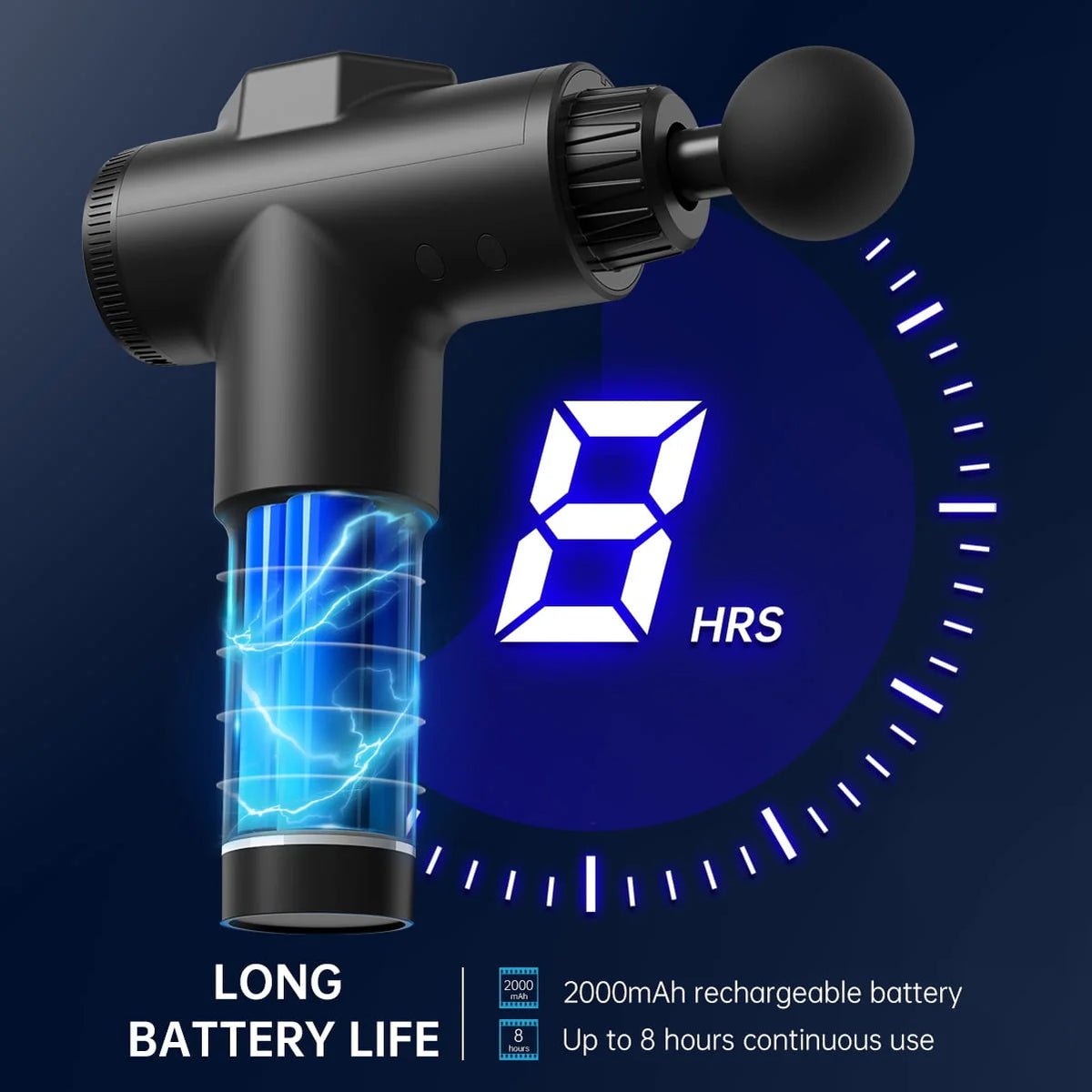Handheld Deep Tissue Percussion Massage Gun 99 Speed Adjustable T126698