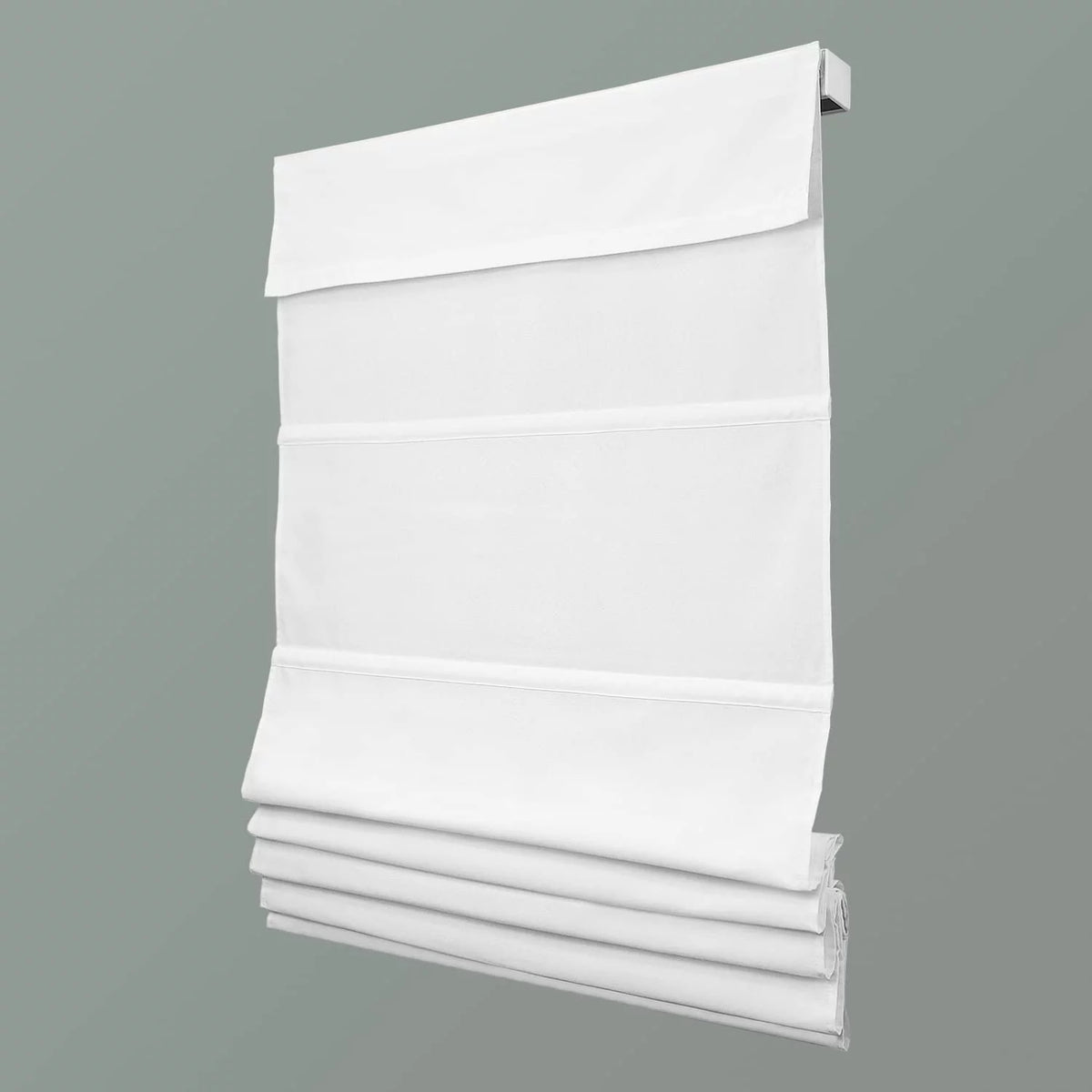 White Cordless Blackout Roman Shade 27"x64" E9708