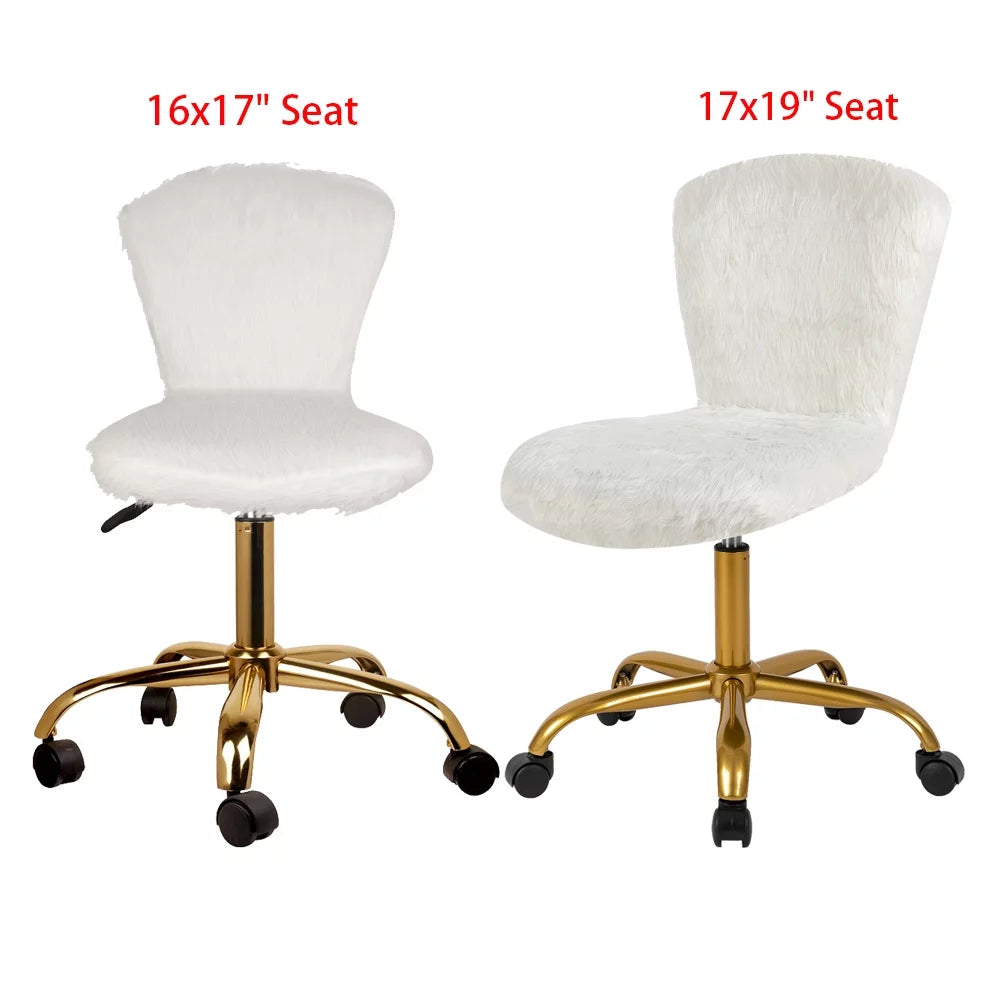 Fuzzy Desk Chairs Set of 2 L91493