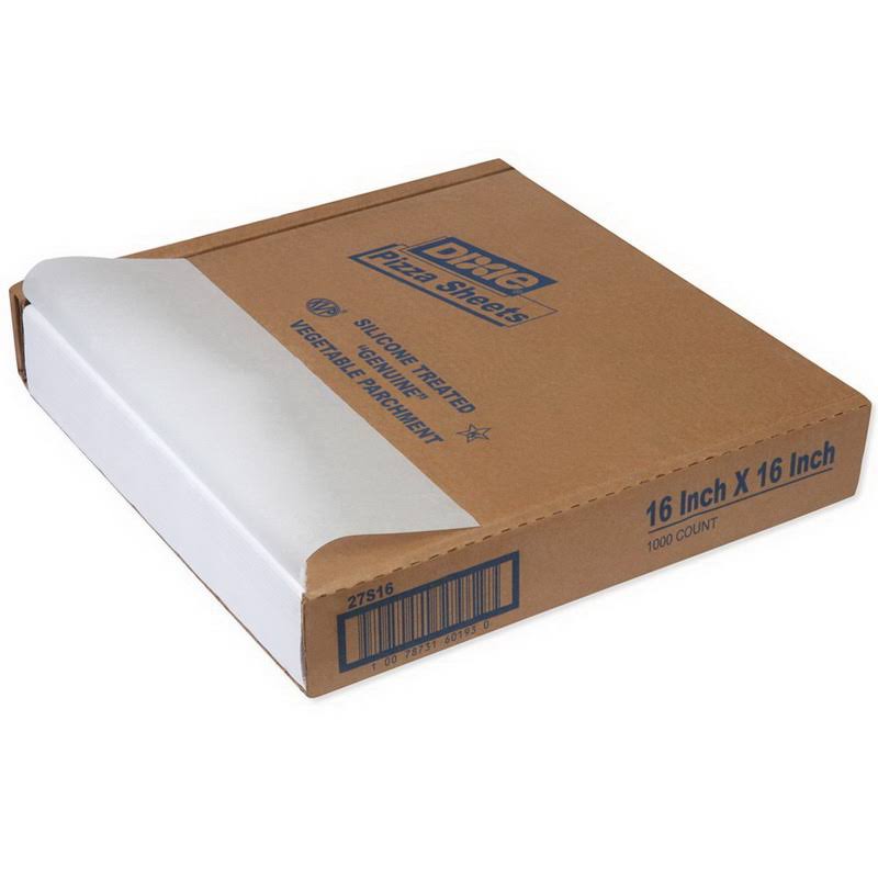 16 inch x 16 inch Silicon Treated Parchment Pizza Sheet, 1000 per Pack U574504