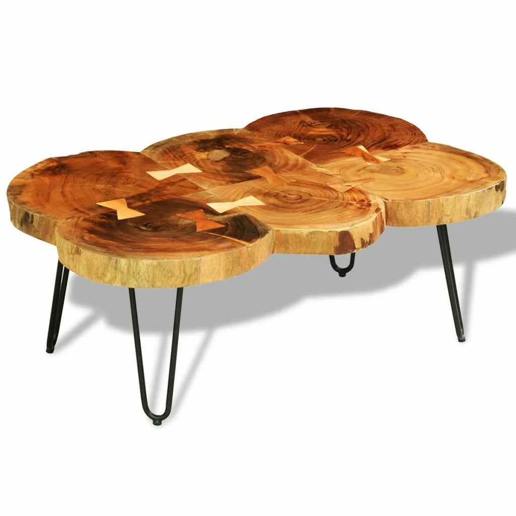 6 Trunks Solid Sheesham Wood Coffee Table V902