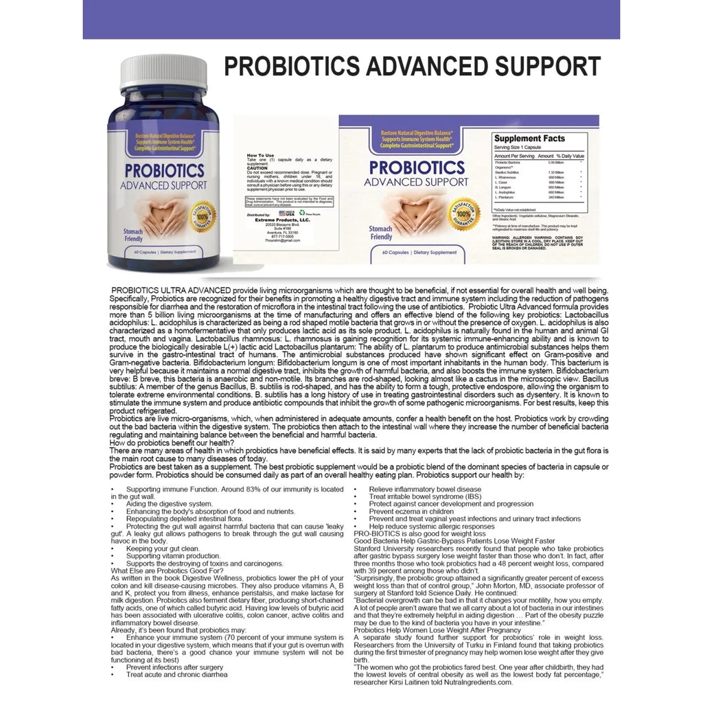 Probiotics 60 Capsules F474793