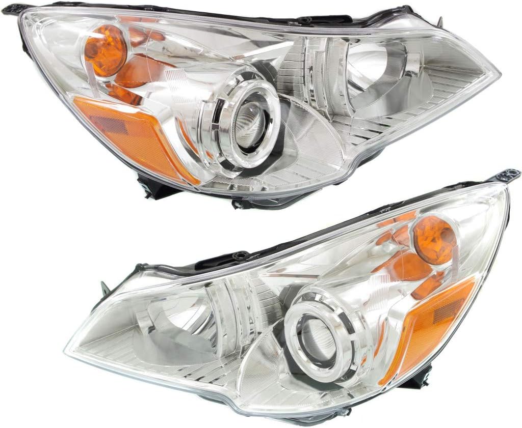 Subaru Legacy Headlight Assembly 2010 2011 2012 Pair Driver and Passenger Side M8753