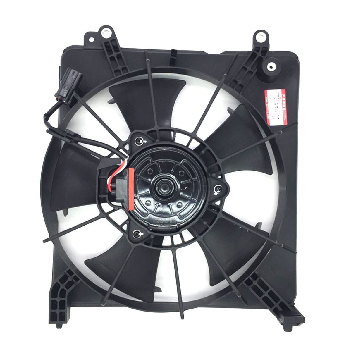 Black Engine Radiator Cooling Fan Assembly Pack of 2 Y9585