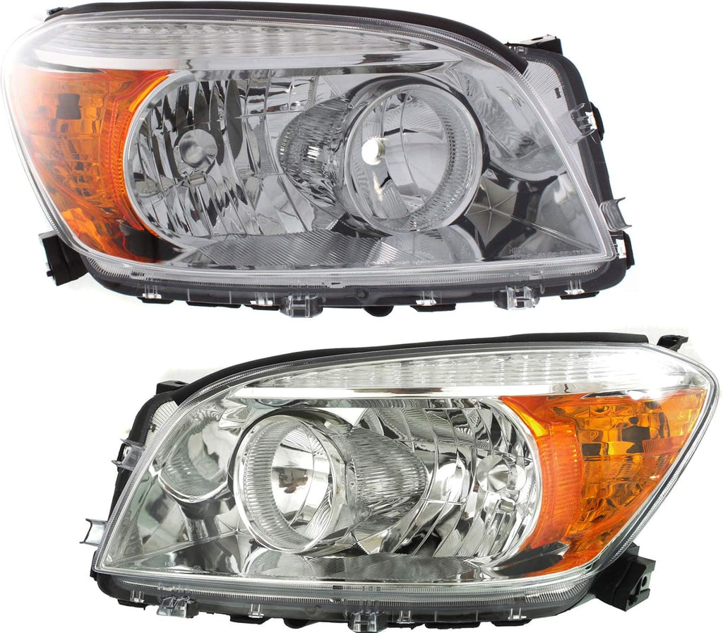 Headlight Lens and Housing Set of 2 for 2006-2008 Toyota RAV4 B4444