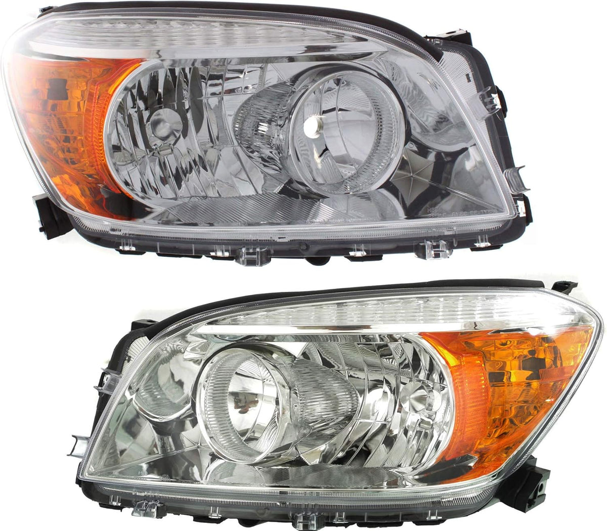 Headlight Lens and Housing Set of 2 for 2006-2008 Toyota RAV4 B4444
