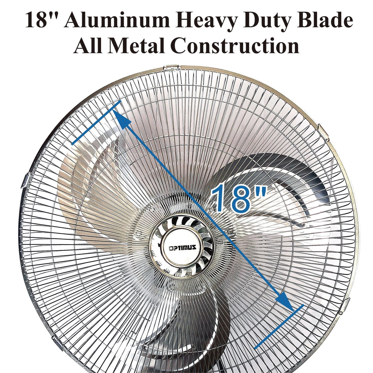 18 Inch 3 Speed Oscillating Wall Mount Fan E4805