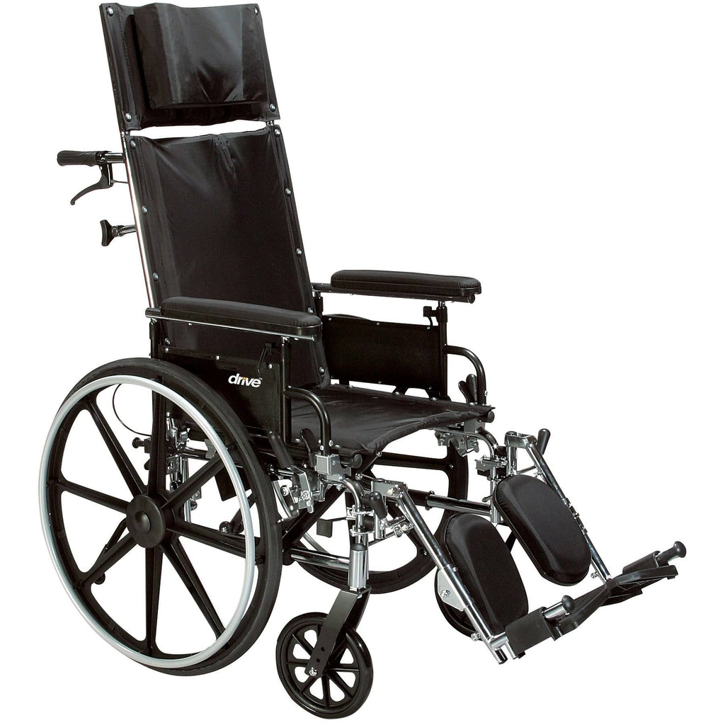 Full Reclining Wheelchair with Detachable Full Arms L36361