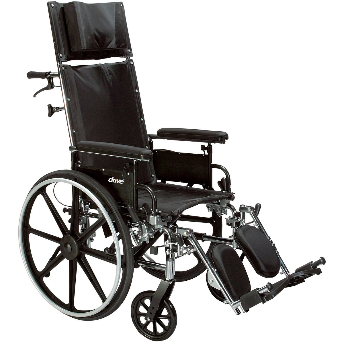Full Reclining Wheelchair with Detachable Full Arms L36361