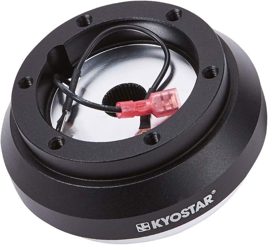 Black Aluminum Steering Wheel Hub Adapter Quick Release Boss Kit S77434