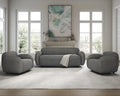 Boucle Sofa 3 Piece Set Grey P323
