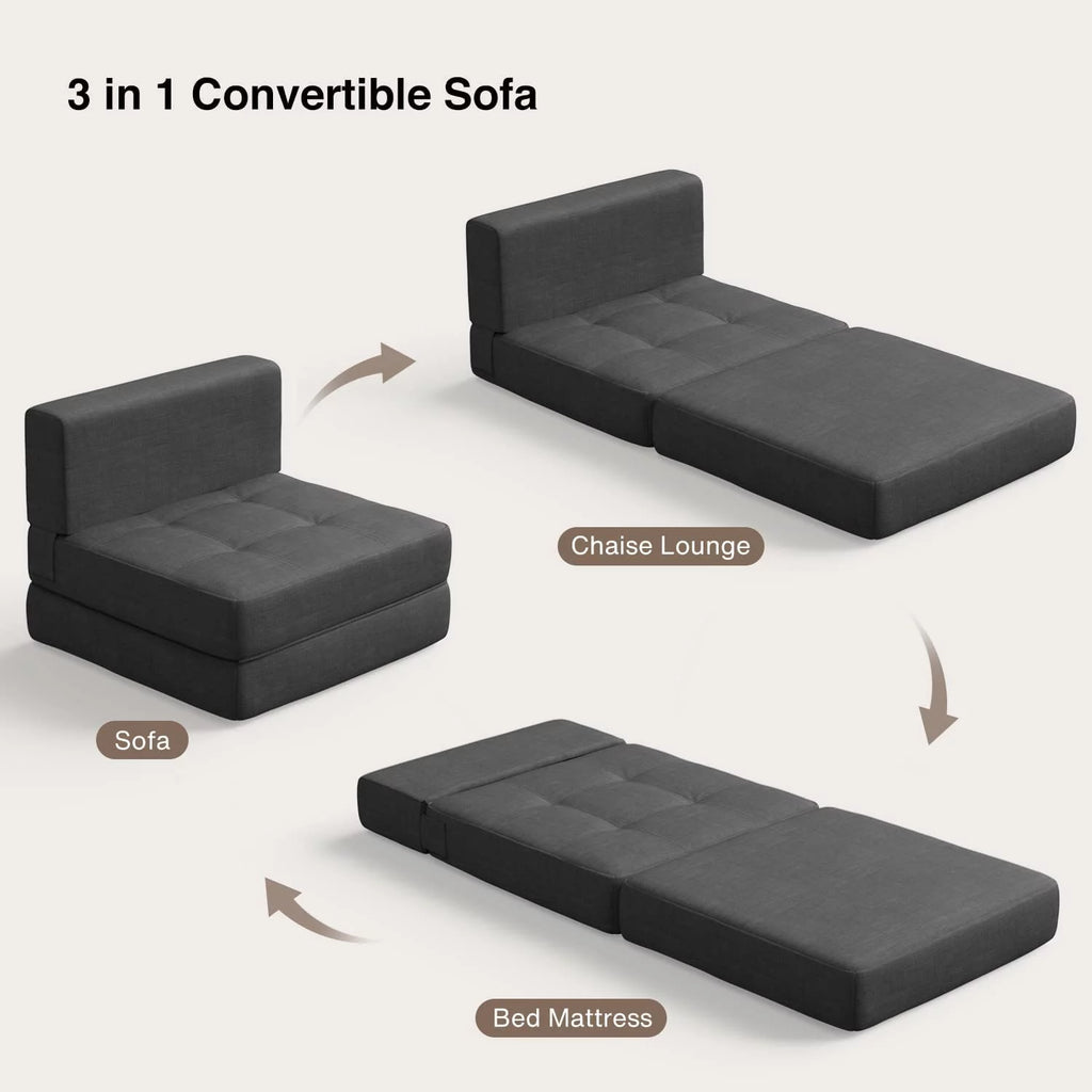 Light Gray Sleeper Sofa Bed M160597