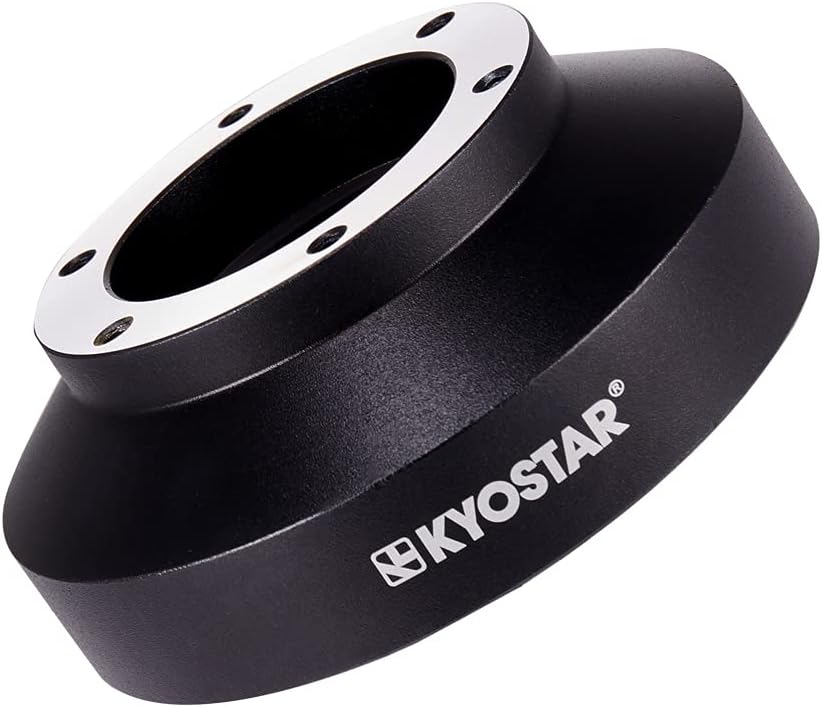 Black Aluminum Steering Wheel Hub Adapter Quick Release Boss Kit S77434