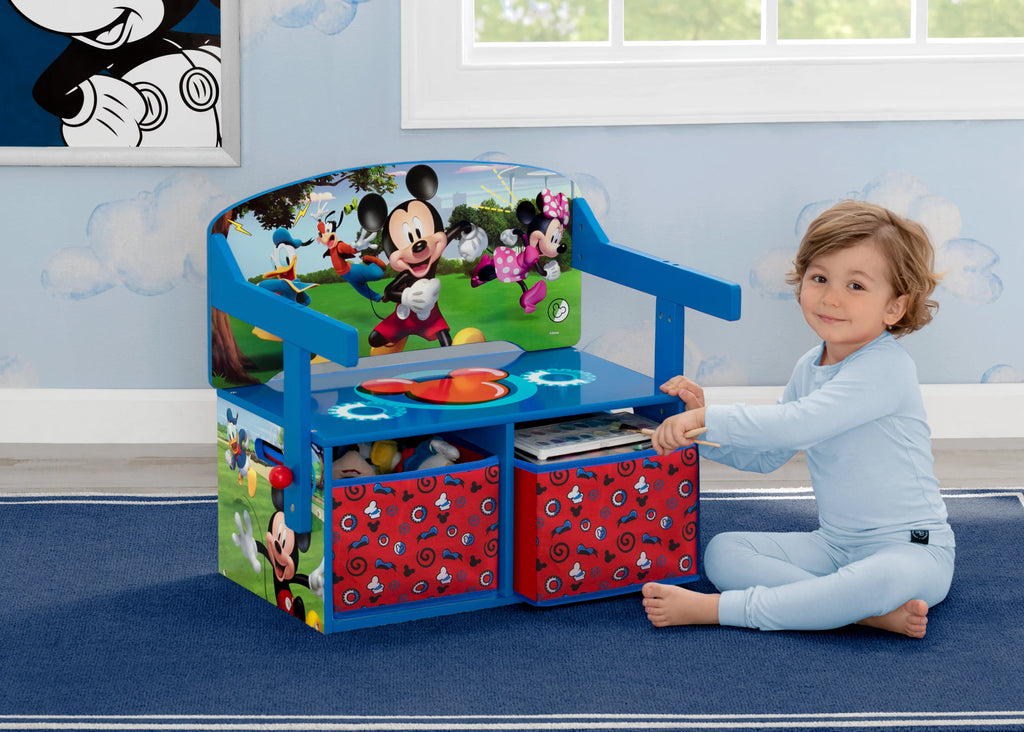 Blue 2-in-1 Activity Bench and Desk W40077
