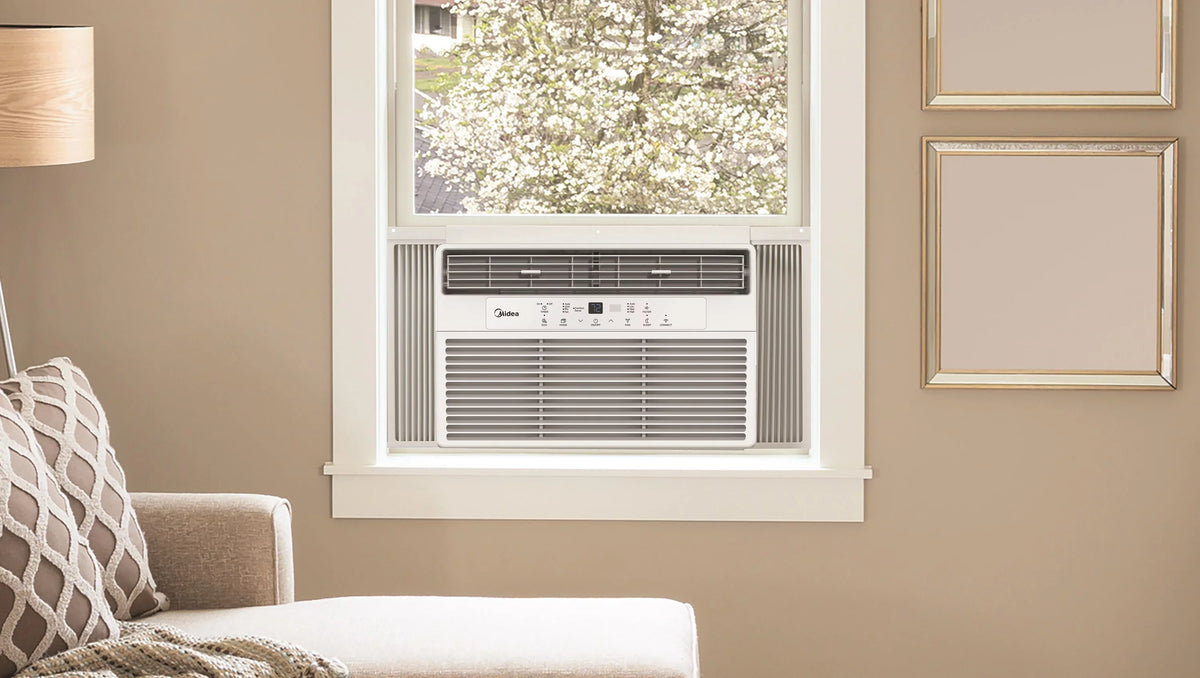 12,000 BTU 115V Smart Window Air Conditioner with Remote, White Y210182