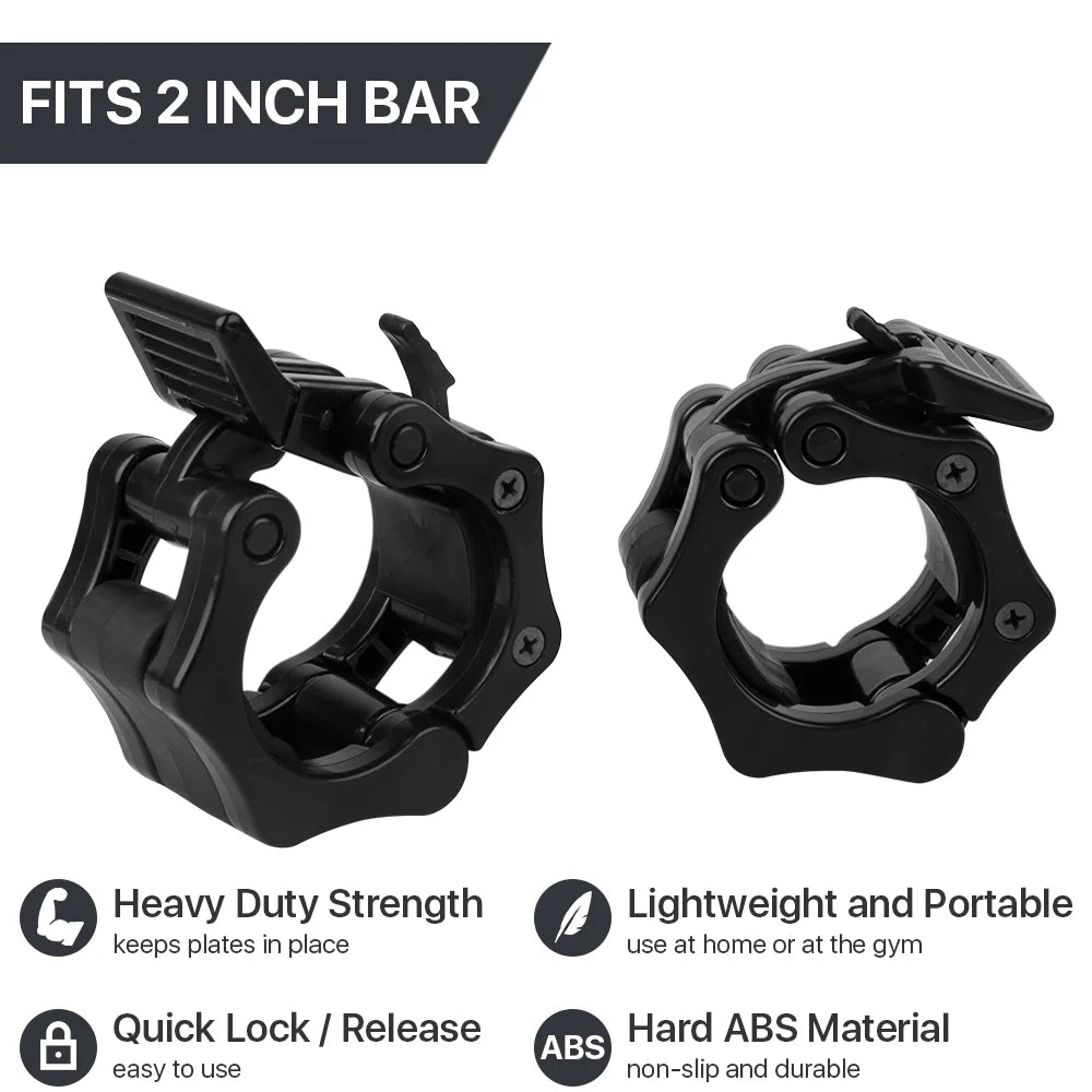 2 inch Black Barbell Clamps S683490
