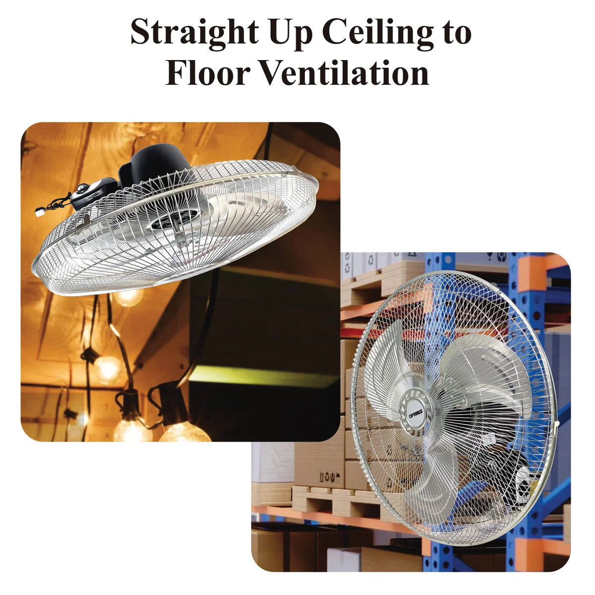 18 Inch 3 Speed Oscillating Wall Mount Fan E4805