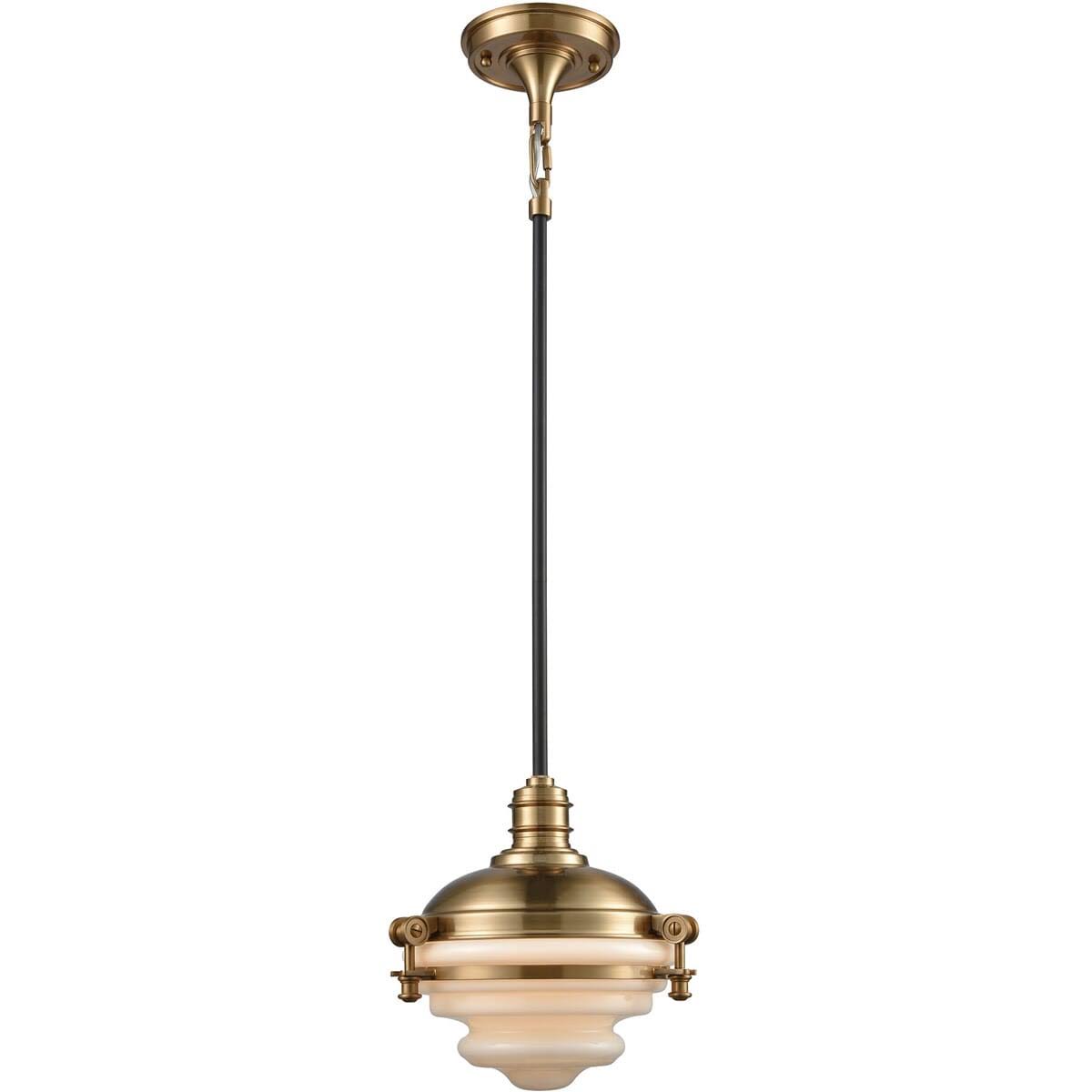 Satin Brass 3 Light Flush Mount S796395