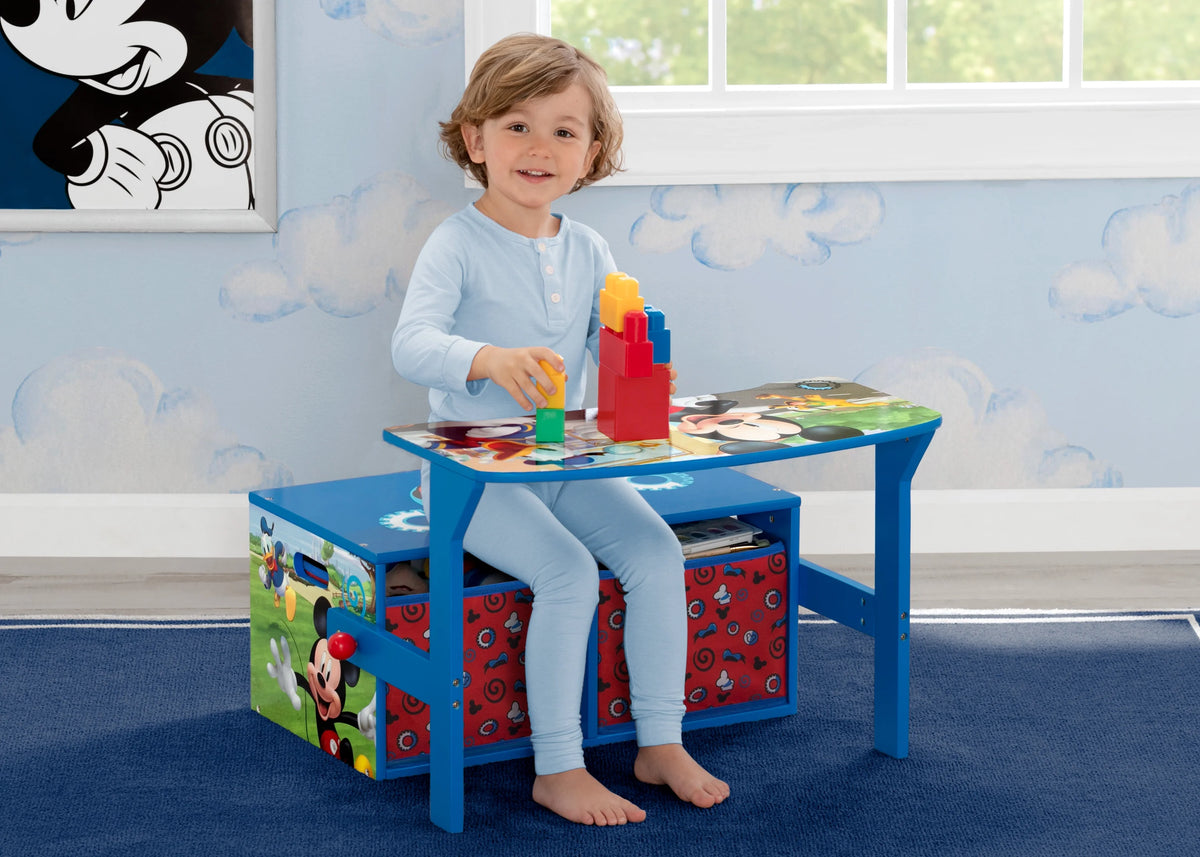 Blue 2-in-1 Activity Bench and Desk W40077