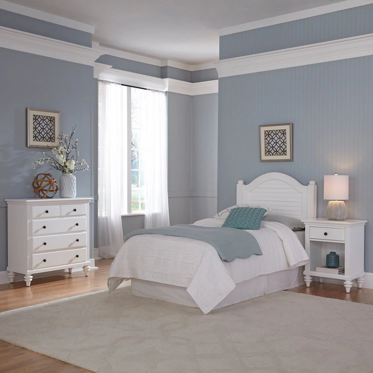 Off White Wood King Headboard B669