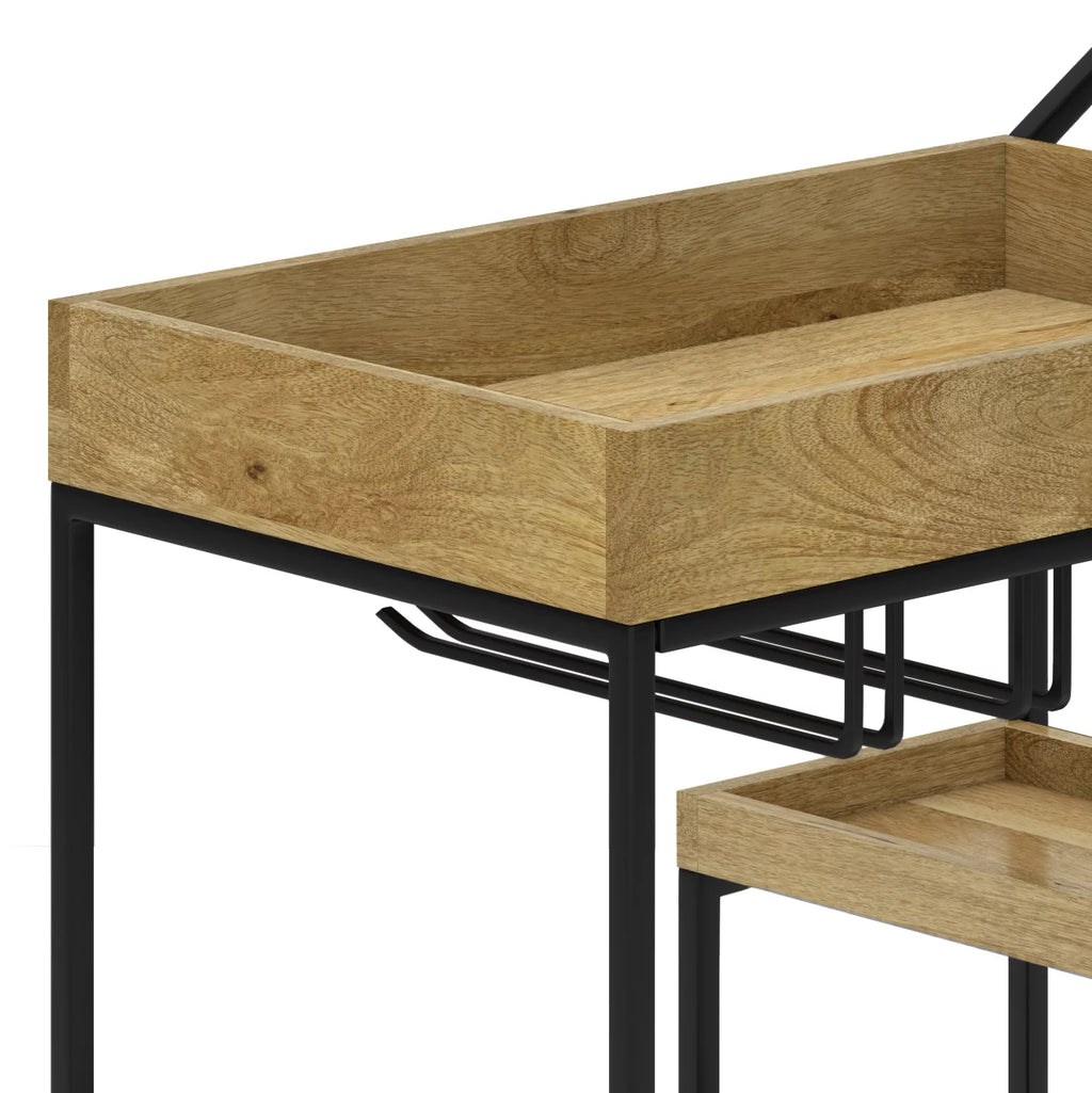 Natural Bar Cart Z178