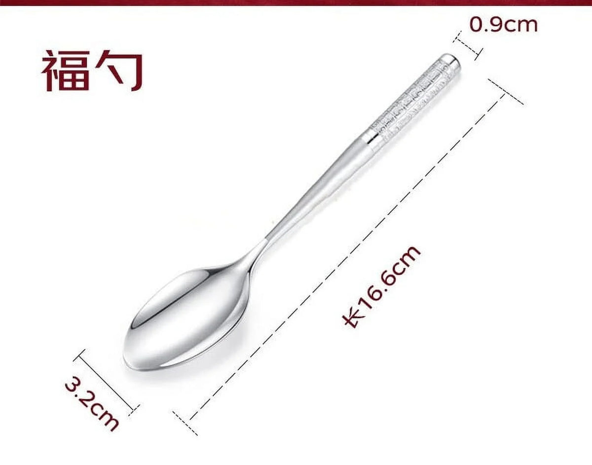 Solid 999 Sterling Silver Spoon U353