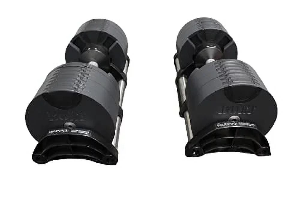 Adjustable Dumbbell 5 - 50 LB (Pair) Black with Tray Y6543