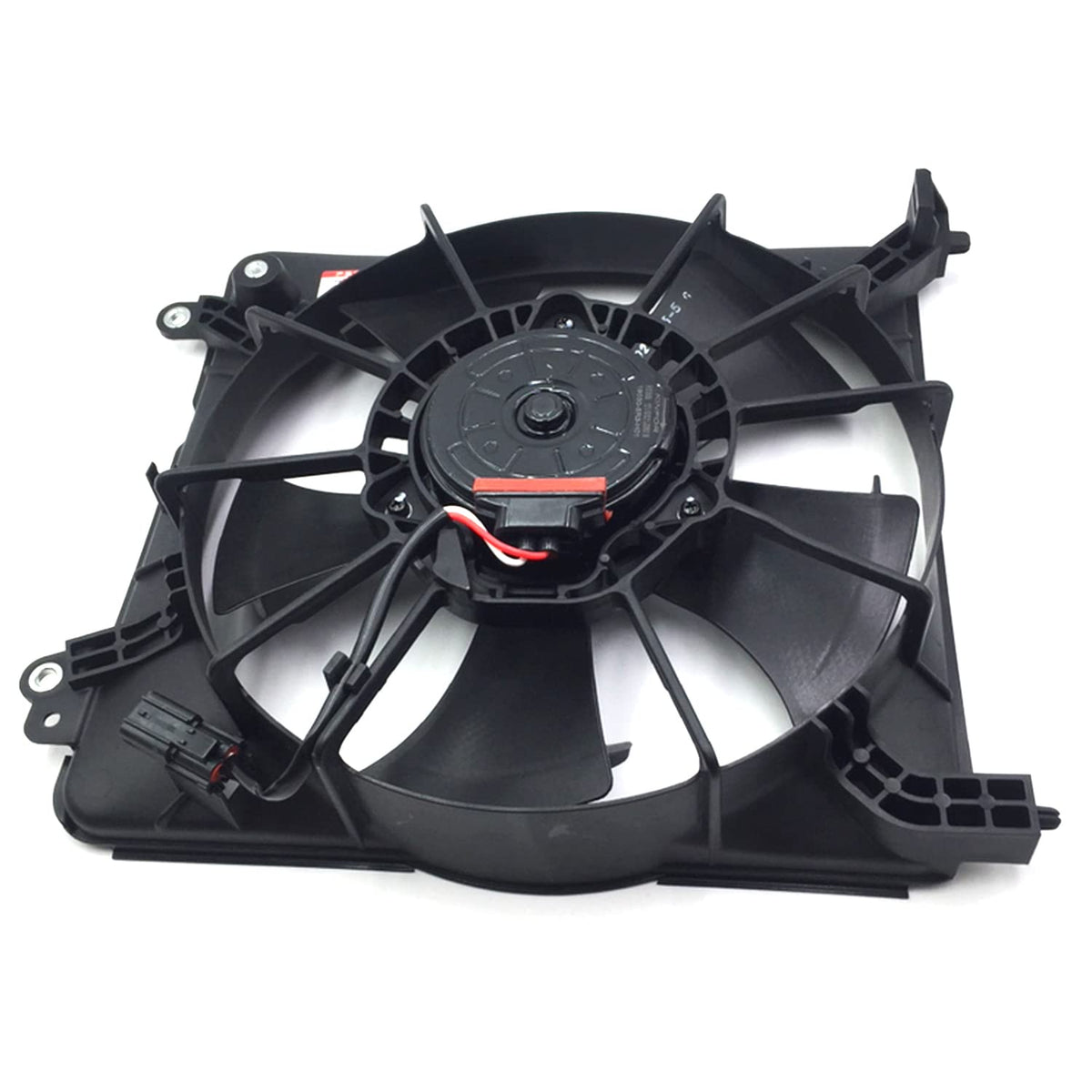 Black Engine Radiator Cooling Fan Assembly Pack of 2 Y9585
