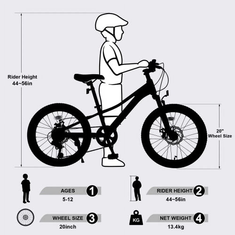 20 inch 7 Speed Aluminum Alloy Girls Mountain Bike V7748