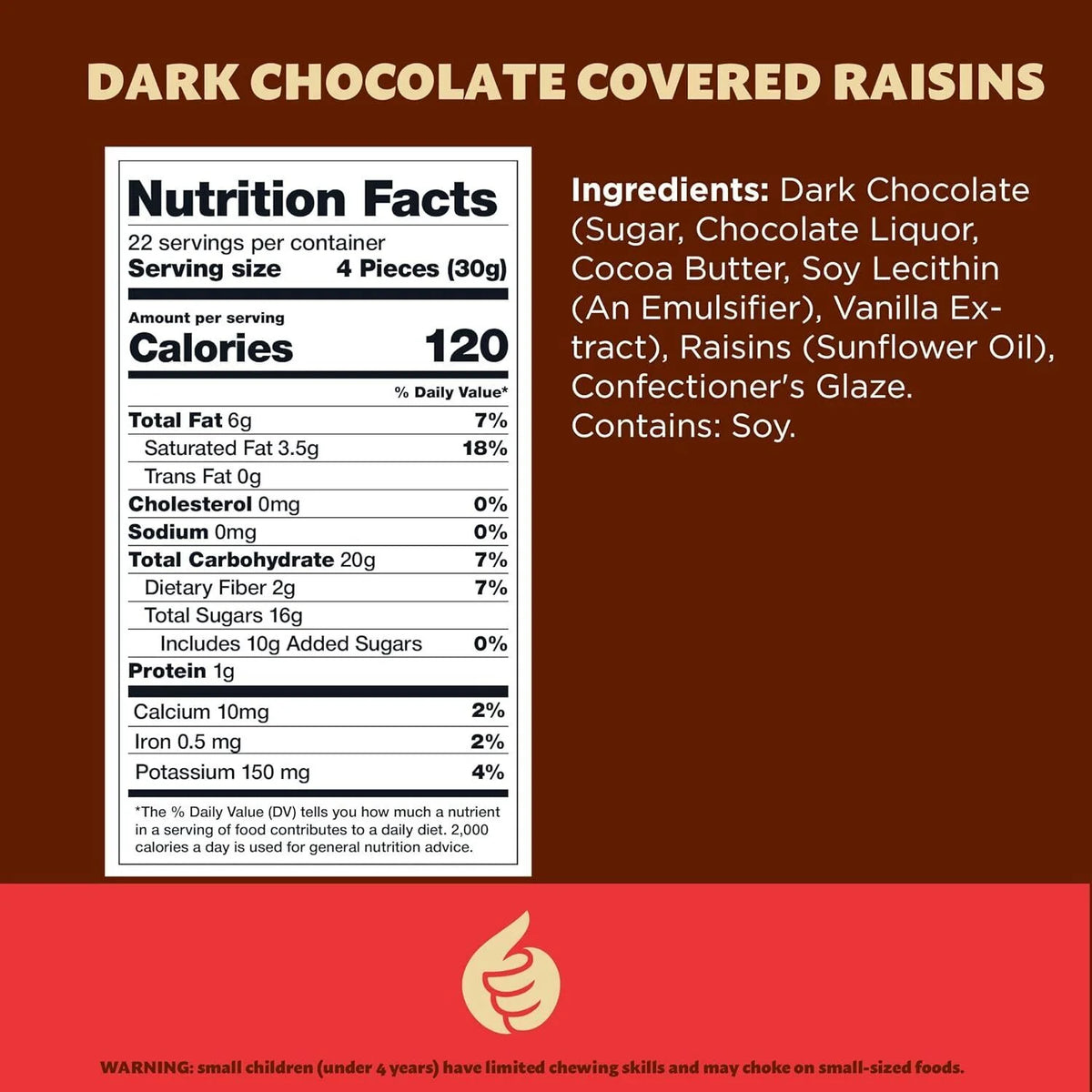 Dark Chocolate Covered Raisins 2-Pound Bag H825