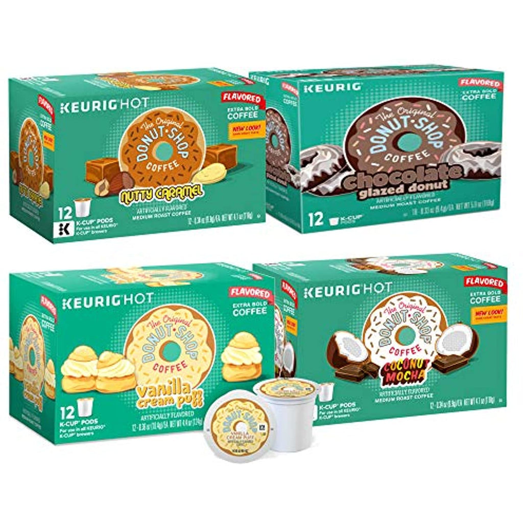 Variety Pack Coffee Pods, Set of 4 Flavors, 48 Ct Total J2080