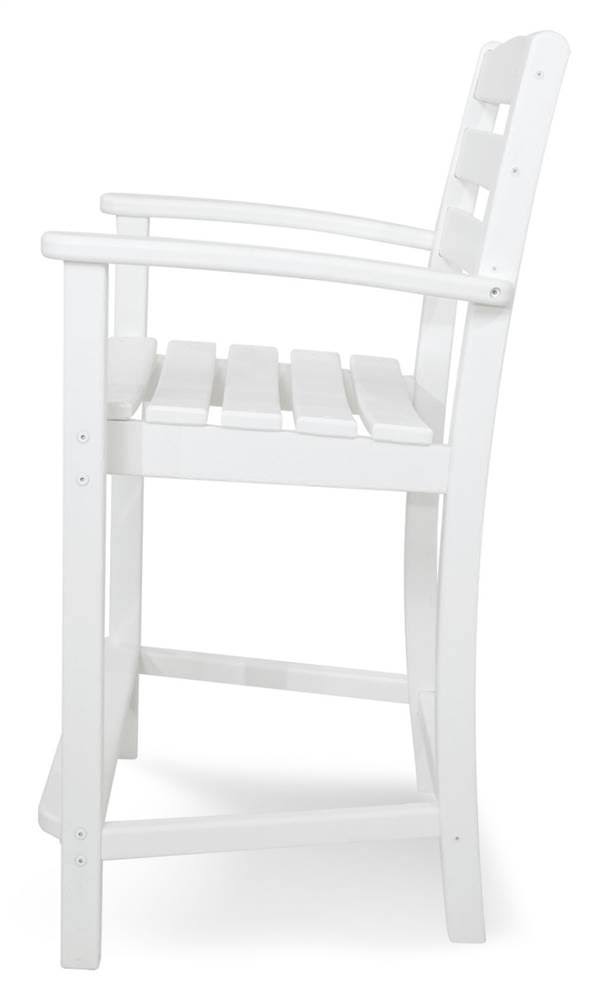 White Counter Arm Chair Q6293
