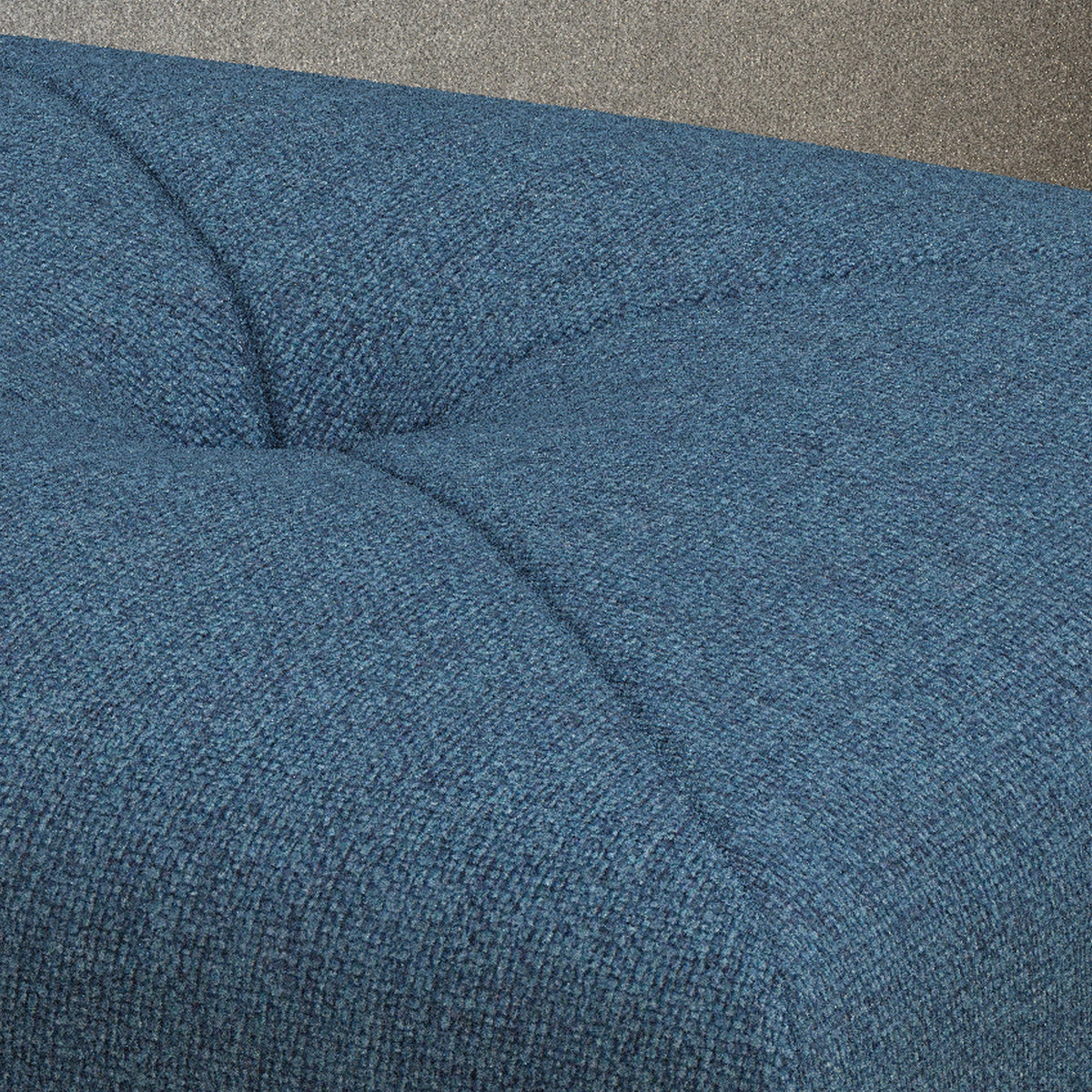 Navy Blue Fabric Square Ottoman P128230