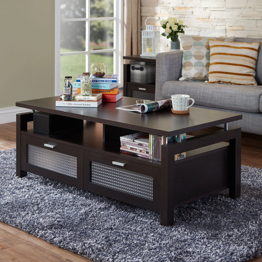 Espresso 2-Door Coffee Table E211