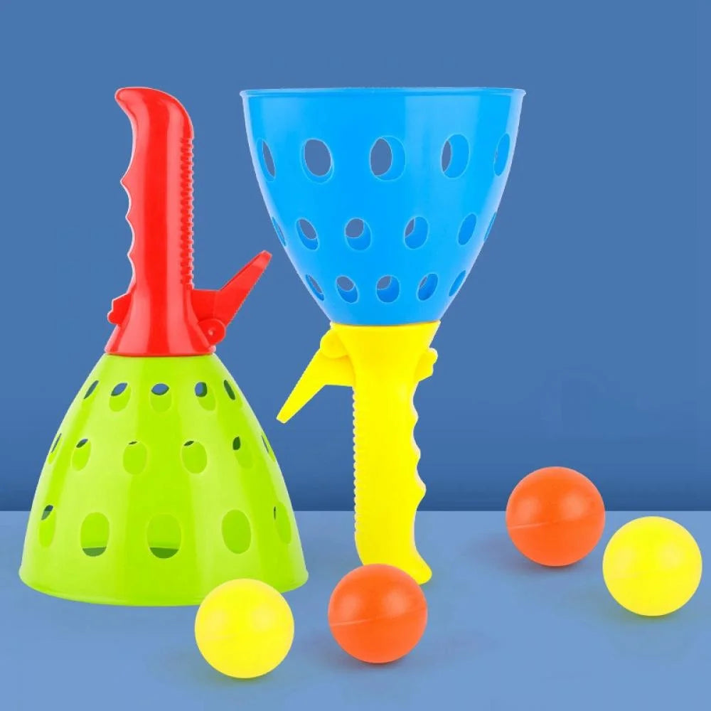 Baby Catch Ball Games with 2 Launcher Baskets and 4 Balls L4212
