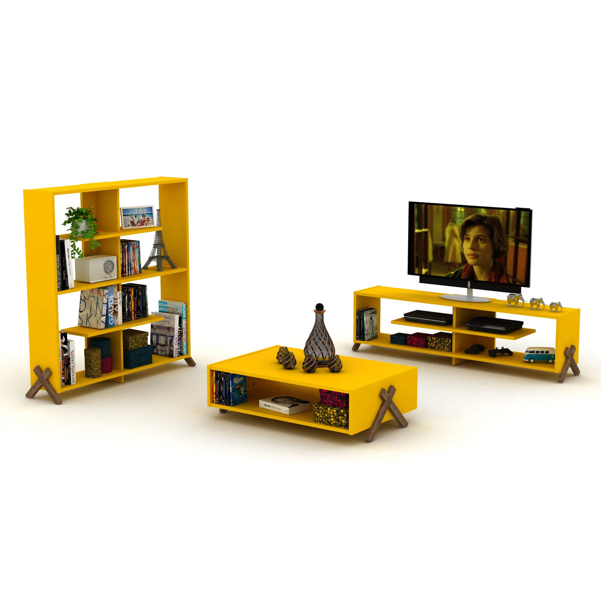 4 Tier Wood Bookshelf R112