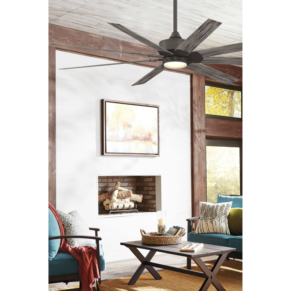 Matte Greige DC Motor Ceiling Fan F39039