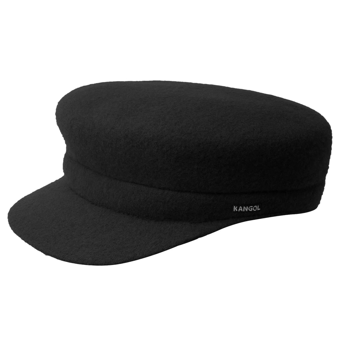 Black Wool Fiddler Cap F1451