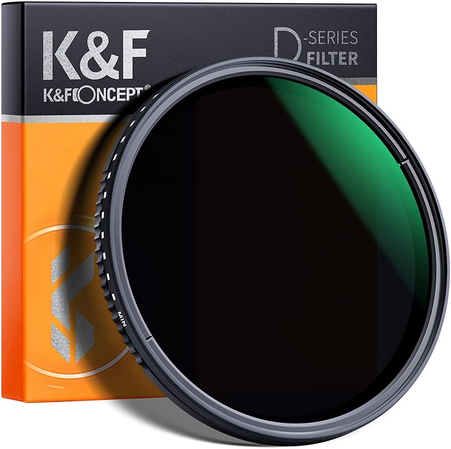 62mm Variable Neutral Density Filter ND8-ND2000 (3-11stop) with Multi-Layer Coatings, Pack of 2 X754