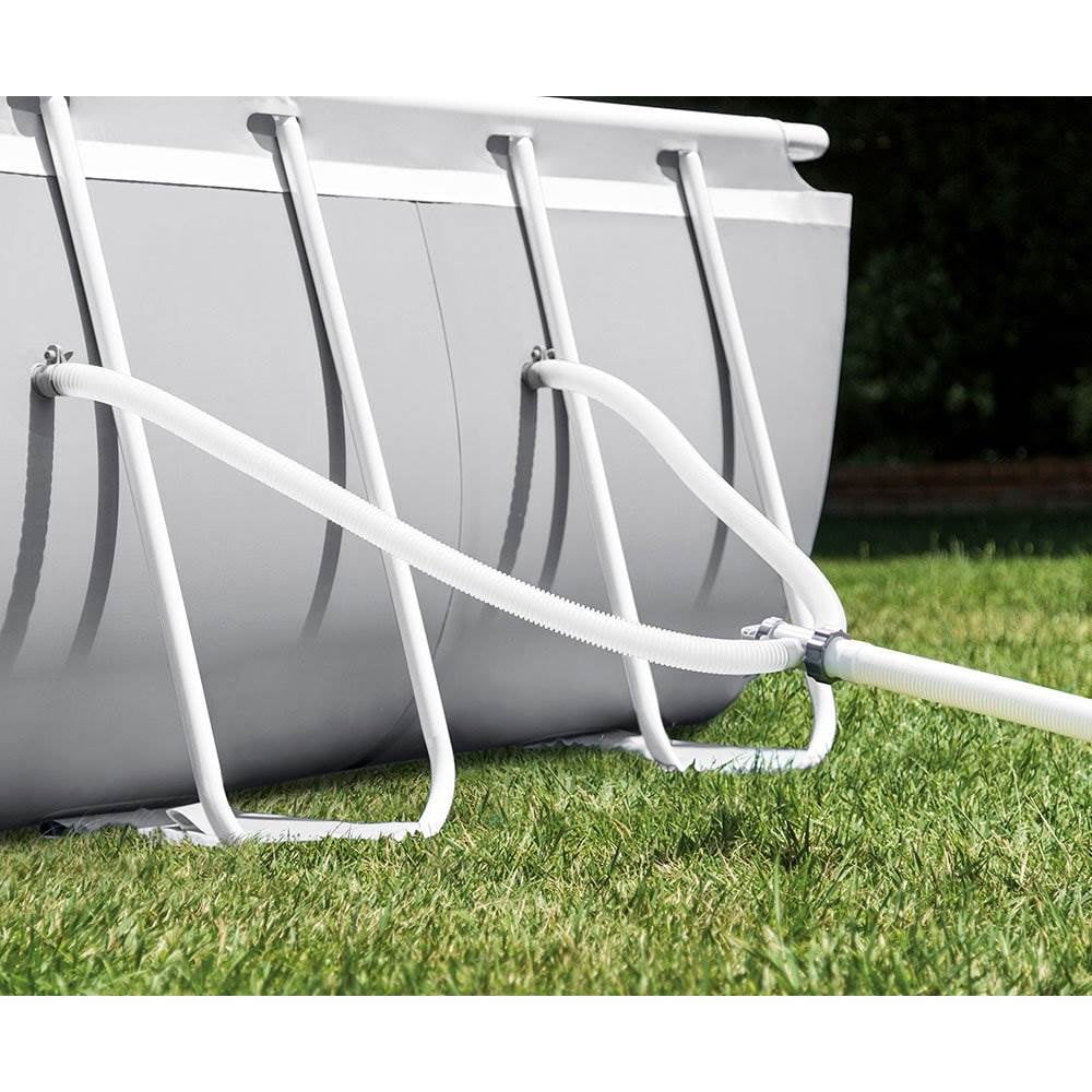 Oval Above Ground Swimming Pool Set with Canopy X91894