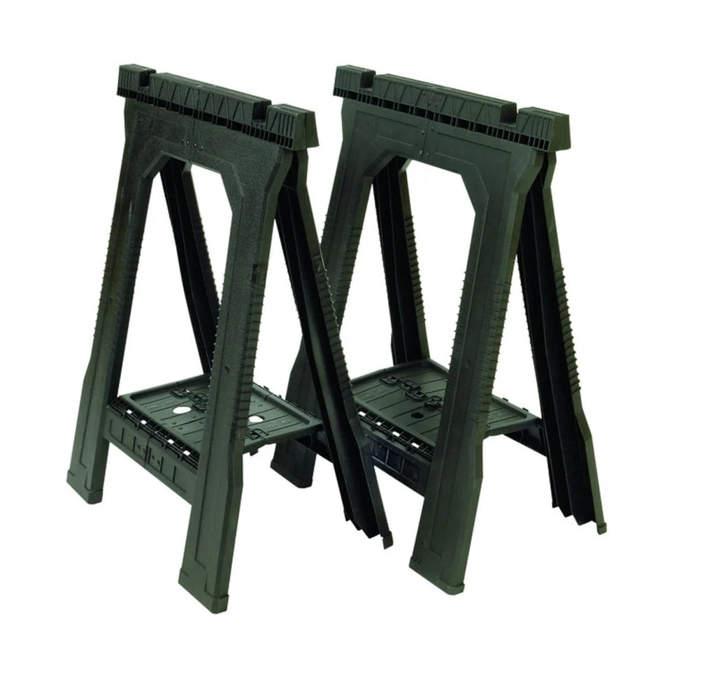 Folding Sawhorse 800 lb. Black 1 pair E809595