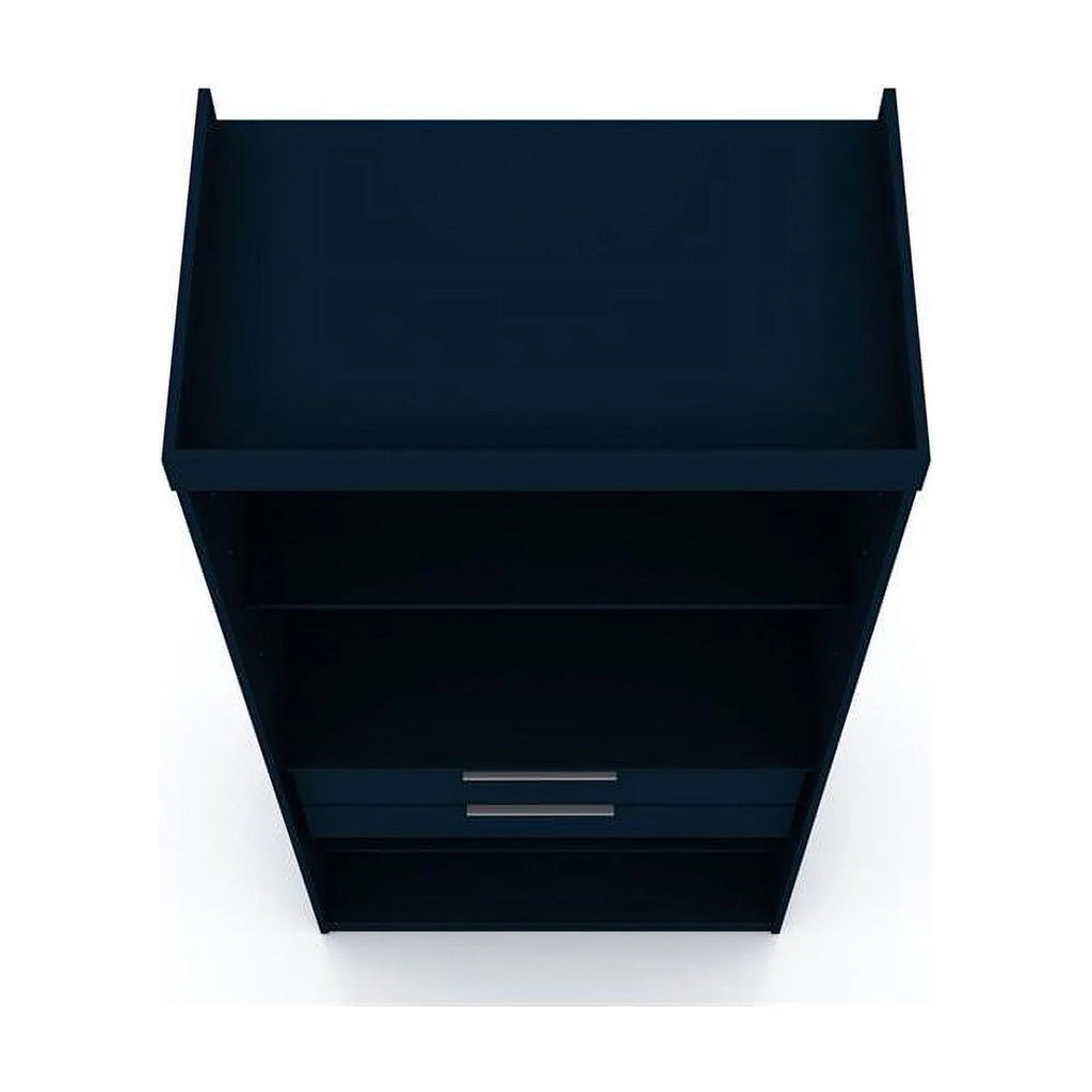 Blue Wood Sectional Corner Wardrobe Closet B131