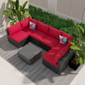 7 Pcs Outdoor Patio Furniture Sofa Set I45796