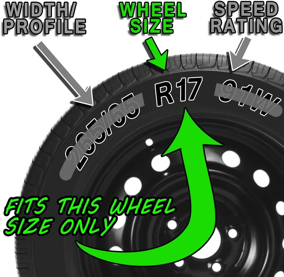 Silver 17 inch Bolt On Wheel Covers Pack of 4 A2309