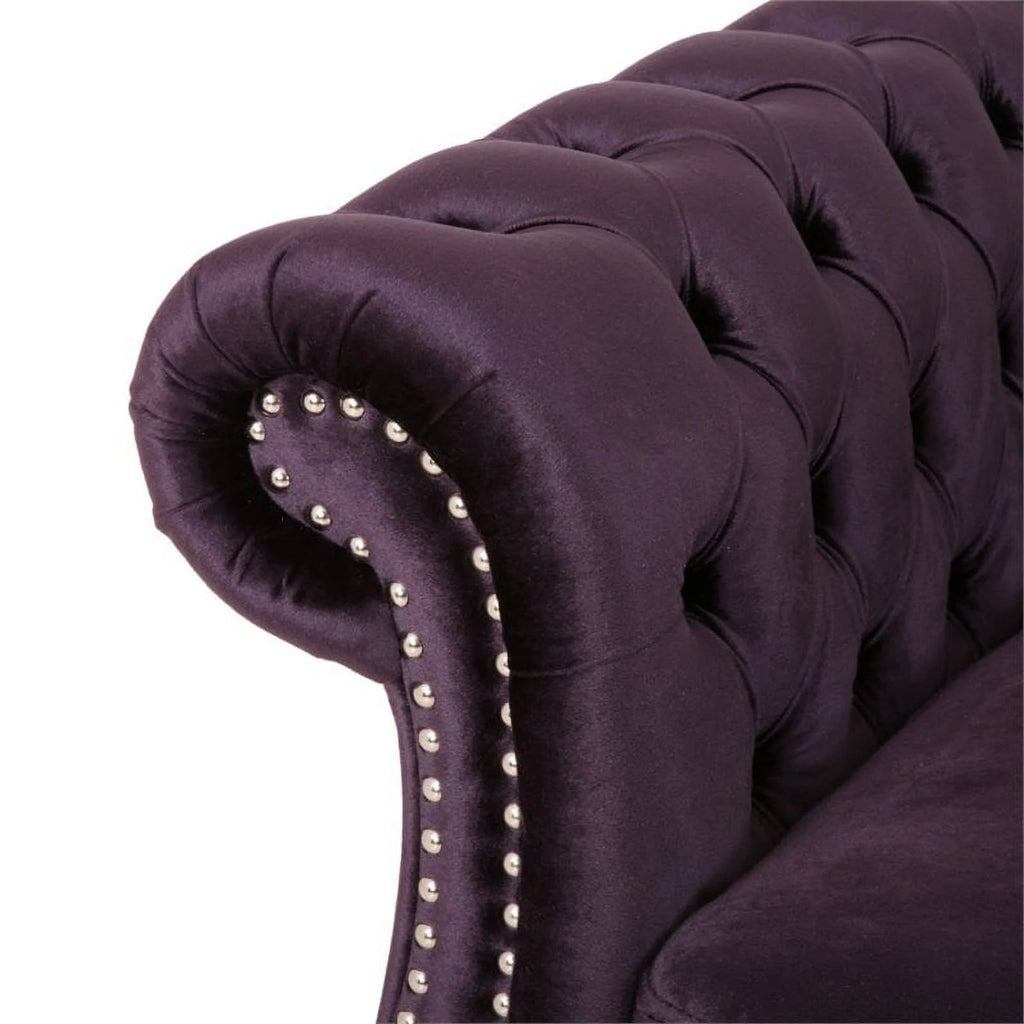 7 Seat Velvet Tufted Chesterfield Sectional V650952