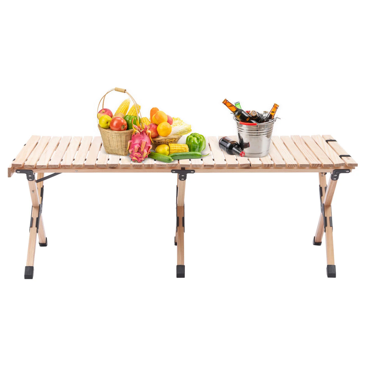 120*60cm Wooden Portable Folding Camping Table A953