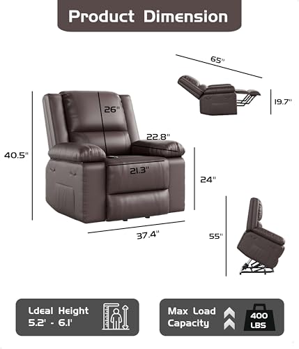 Power Lift Recliner Chair with Heat and Massage Z898180