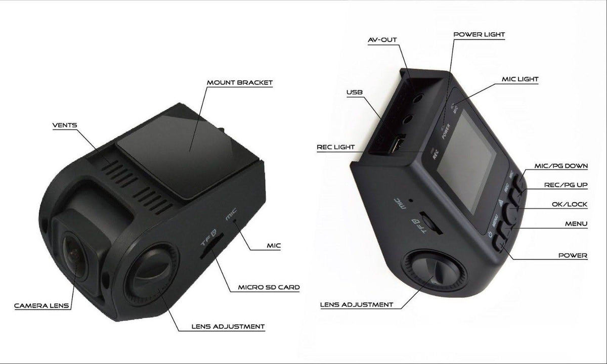 Black Box B40-c Capacitor GPS Stealth Dash Cam - Covert Versatile Mini A118 Full HD 1080p Car DVR - 170° Super Wide Angle 6g Lens B60677