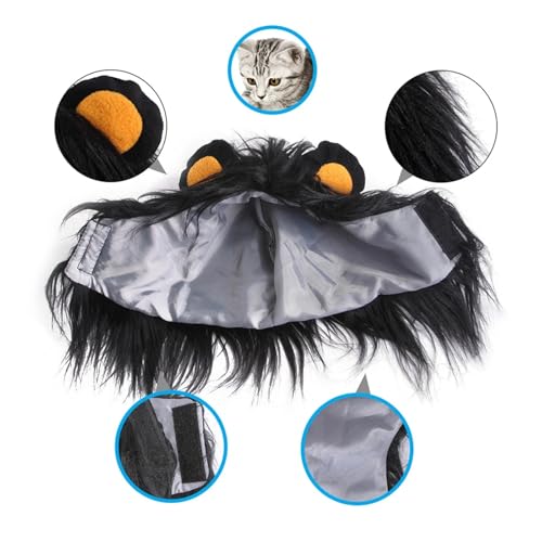 Cat Lion Mane Wig Hat Costume Q689612