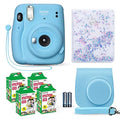Ice White Instant Camera with Film and Accessories Bundle A63013
